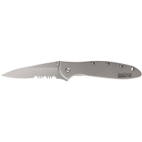 Kershaw Knives Ken Onion Leek, Stainless Serrated