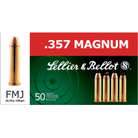 Sellier & Bellot Pistol & Revolver Ammo .357 Mag 158 gr FMJ 50/Box