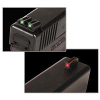 Truglo TFO Tritium/Fiber-Optic Day/Night Sights Fit Kimber 1911 models with FIXED REAR SIGHT- Front Red/Rear Green