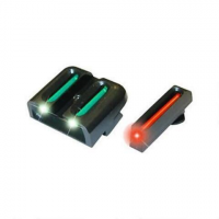 Truglo  Fiber-Optic Sights Fit Glock Slimline Models 42/43/43x/48 Front Red/Rear Green