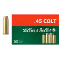 Sellier & Bellot Pistol & Revolver Ammo .45 Long Colt 250 gr LFN 50/Box