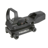 Truglo Dual Color Open Red Dot Sight 24x34mm 5 MOA Reticle Illuminated Black