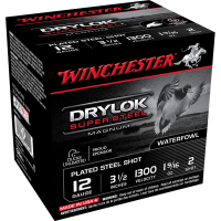 Winchester Super-X Drylok Super Steel 12 ga 3 1/2" MAX 1 9/16 oz #2 1300 fps - 25/box
