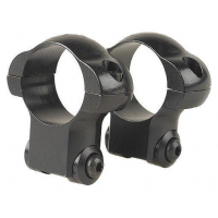 Redfield Ruger 77 & Ruger Mark II LA/SA Rifle Steel Scope Rings 1" Medium, Black