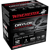 Winchester Super-X Drylok Super Steel 12 ga 3" MAX 1 3/8 oz #BB  - 25/box