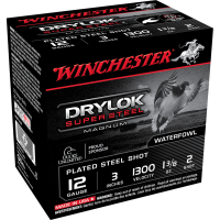 Winchester Super-X Drylok Super Steel 12 ga 3" MAX 1 3/8 oz #2 1375 fps - 25/box