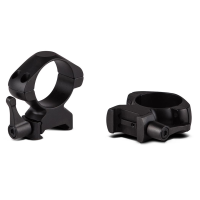 Konus 2-Piece Steel Riflescope Rings With Quick Release Lever 30mm High - Matte Black
