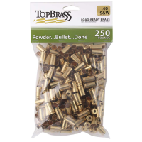 Top Brass Unprimed Remanufactured Handgun Brass .40 S&W Bulk Grade A+ 250/ct