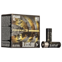 Federal Black Cloud FS Steel Shotshells 12ga. 3" 1-1/4oz  #BB 1450 fps 25/ct