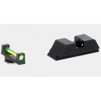 Ameriglo Green Fiber .115 FRONT Black REAR for Glock Gen5 17-19-19X-26-34-45