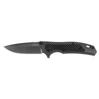 Kershaw Fringe A/O Frame Lock Knife Gray SS/Carbon Fiber (3" Gray)