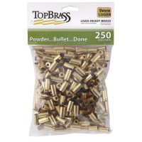 Top Brass Unprimed Remanufactured Handgun Brass 9mm Luger  BulkGrade A+ 250/ct