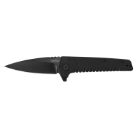 Kershaw Fatback Knife with SpeedSafe & Black-Oxide Coating - 3.5" Blade