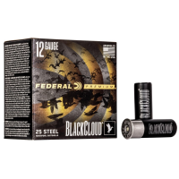 Federal Black Cloud FS Steel Shotshells 12g. 2-3/4 1-1/8oz 1500 fps #3 25/ct