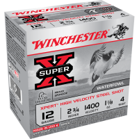 Winchester Xpert High-Velocity Steel 12 ga 2 3/4"  1 1/8 oz #4 1400 fps - 25/box