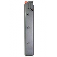 ASC AR Family Rifle Magazine Orange Follower Black Stainless Steel 9mm Luger 20/rd