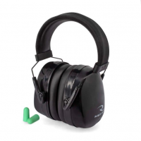 Radians Maximus Passive Ear Muffs 28dB Black with Green Ear Plugs 33dB