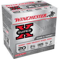 Winchester Xpert Steel 20 ga 2 3/4"  3/4 oz #7 1325 fps - 25/box