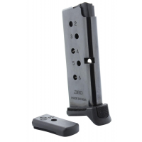 C-Products Handgun Magazine Ruger LCP1 & Ruger LCP2 .380 ACP High Gloss Black Carbon Steel 6/rd