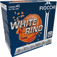 Fiocchi Exacta White Rino Shotshells 12ga 2-3/4" 1-1/8oz 1250 fps #7.5 25/ct