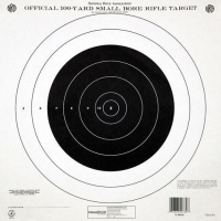 Champion Official NRA Targets TQ-4(P), 100 yd., Small Bore Rifle, Single Bull, 100/Pack