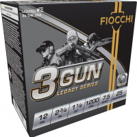 Fiocchi 3 Gun Match Shotshells 12ga 2-3/4" 1-1/8oz 1200 fps #7.5 25/ct