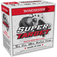Winchester Super-Target Shotshells 12 ga 2-3/4" 1 oz 1250 fps #7.5 25/ct
