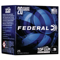 Federal Top Gun Sporting Shotshells 20ga 2-3/4" 7/8 oz 1250 fps #7.5 25/ct