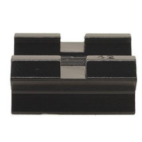 Weaver Standard Top Mount Aluminum Scope Base - Gloss Black - #42 - FRONT Mossberg, Remington