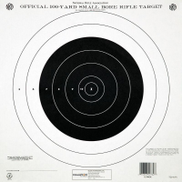 Champion Official NRA Targets GTQ-4(P), 100 yd., Small Bore Rifle, Single Bull, 12/Pack SB