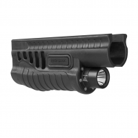 Nightstick Shotgun Forend Light with White Light Black for Mossberg 500/590/590A1/Shockwave