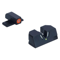 Meprolight Hyper Bright V-Sight Fixed Pistol Set for Sig P226 Green with Orange Front