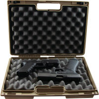 Berry's Double Pistol Case (Tan) L: 15" W: 10" H: 4"