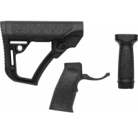 Collapsible Buttstock Pistol Grip & Vertical Foregrip Combo BLK