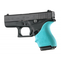 Hogue HandAll Beavertail Grip Sleeve for Glock 42, 43-Aqua