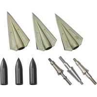 Bear Archery RazorHead VWS Double Bevel Broadhead Kit - Green