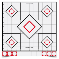 Birchwood Casey Shoot-N-C White/Black Sight-In Target - 5-12" Targets 55 Pasters