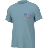 Huk American Tee Shirt Crystal Blue M
