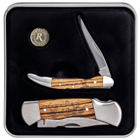 Remington Whitetail and Fox Tin Collector Gift Set Folding Knives 2/ct