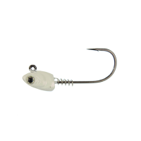 Gamakatsu Superline Swim Bait Head 5/0 1/2 oz Pearl White 3/ct