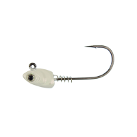 Gamakatsu Superline Swim Bait Head 5/0 3/8 oz Pearl White 3/ct