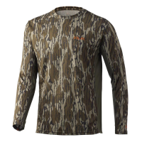 Huk Icon X Long Sleeve Shirt Mossy Oak Bottomland L
