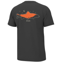 Huk Moon Trout Short Sleeve Shirt Volcanic Ash S