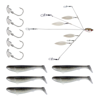 Yum Scottsboro Kit 3.5'' 5Wire Rainbow Shad 11p