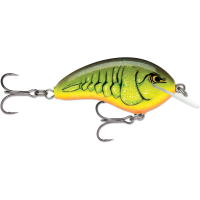 Rapala OG Tiny 4 Crankbait 2-1/4" 5/16 oz Chartreuse Rootbeer Crawdad