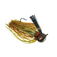 Jewel Football Jig 3/4 Grn Pumpkin/Green Flash 2pk