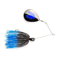Jewel Jolt Spinnerbait 3/8oz Black/Blue Tip Lazer