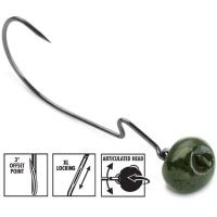 VMC Swingin Rugby Jig 1/2 Green Pumpkin 2pk