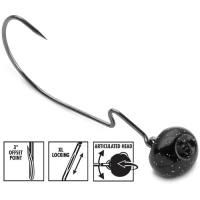 VMC Swingin Rugby Jig 3/8 Black 2pk