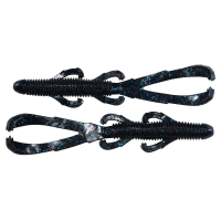 Googan Trench Hawg 4.65'' Black Blue Flake 9pk